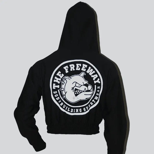 Damenjacke mit Kapuze Schwarz - Art.6586 - Damenjacke mit Kapuze