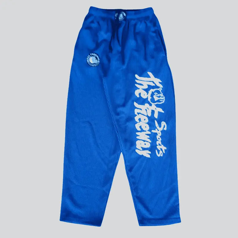 Bodybuilding Trainingshose Himmelblau/Schwarze Streifen Unisex Art.254 - S / Himmelblau/Schwarze Streifen