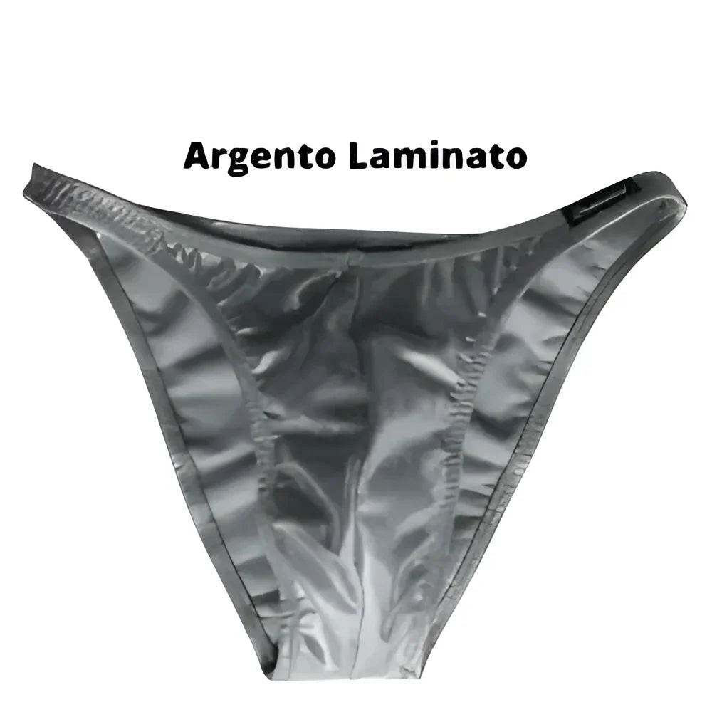 Wettkampf Bodybuilding SilberLaminiert – Art. Dn109 - S / Argento - Kostüm-Wettbewerb