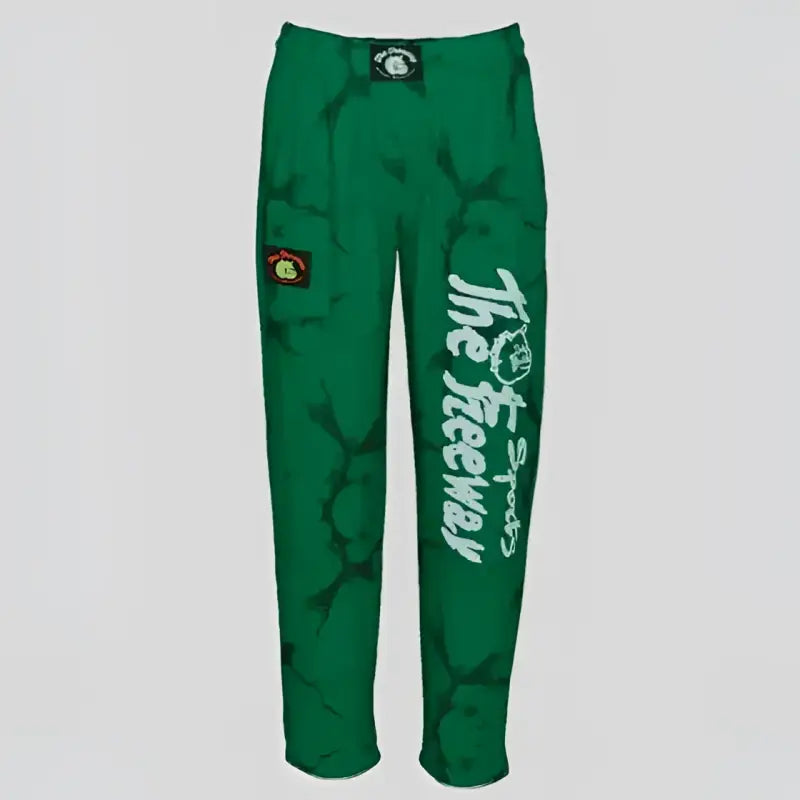Trainingshose Bodybuilding Unisex - Marmoriertes Grün - Art.252 - S / Grün - Trainingshose Bodybuilding Unisex