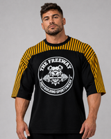Training Rag Top Rot/Schwarz gestreift Honeycomb – Art.2275