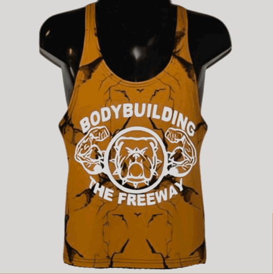 Big Gym Tank Top Vogatora - Marmoriert Senf Art.2221