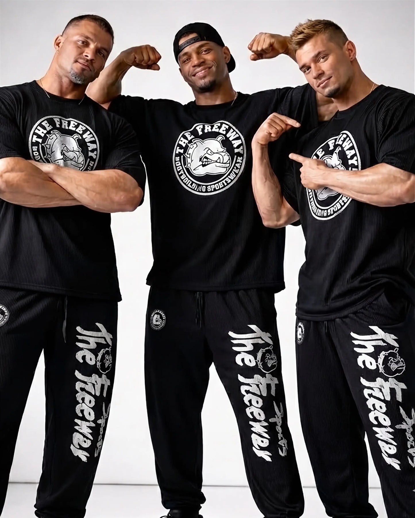 Bodybuilding Rag Top Abgerundet - Schwarz