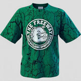 Bodybuilding Rag Top Rounded - Marbled green