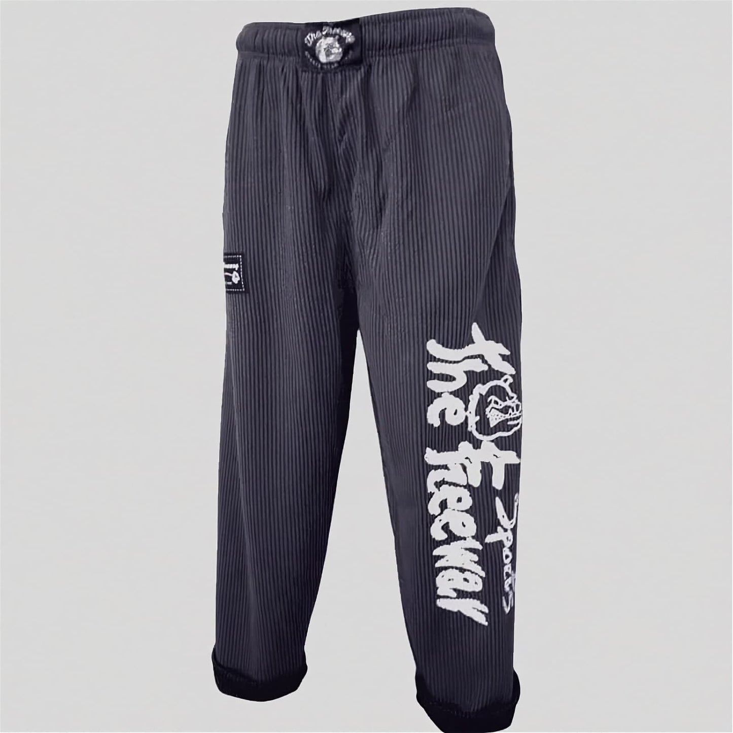 Pantalón de entrenamiento de culturismo unisex con rayas grises y negras Art. 254