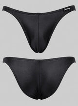 Competition Bodybuilding Briefs Black Solid Art.DN107 by Thefreeway Sportswear, rear product view