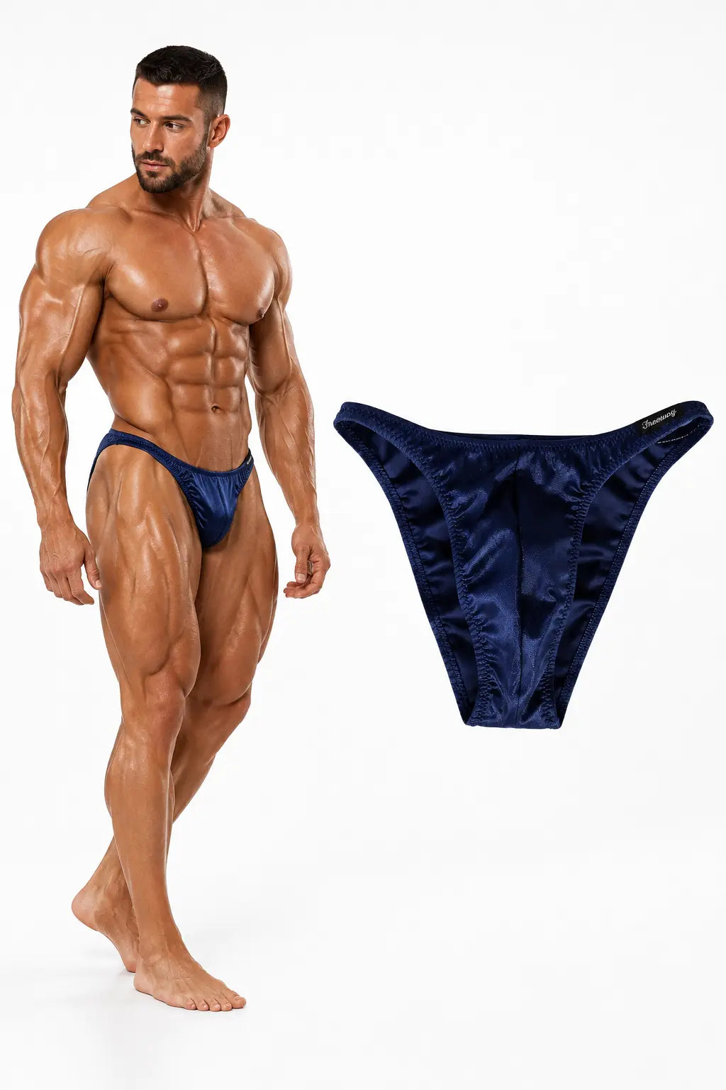 Wettkampf Bodybuilding Posing Trunks Marineblau Art.DN109