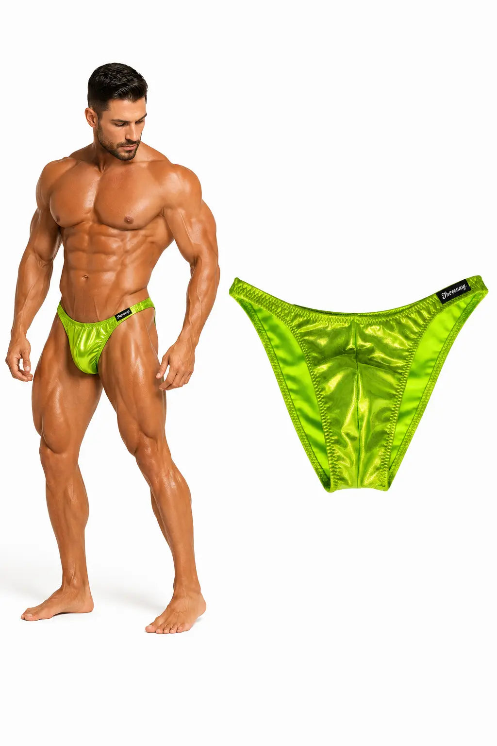 Wettkampf Bodybuilding Posing Trunk Pistaziengrün Art.DN109
