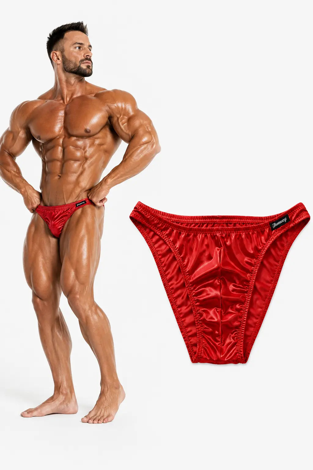 Briefs de culturismo de competición rojo – Art. Dn109
