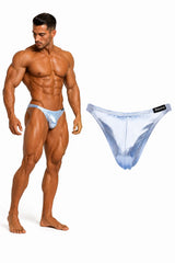 Wettkampf Bodybuilding Posing Hose Silber laminiert Art.DN109