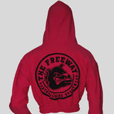 Women's jacket with hood - fuchsia 