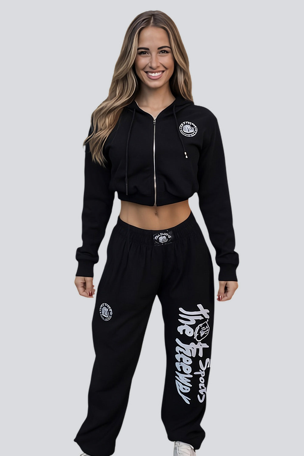 Women's Training Suit Black Art.7870 by Thefreeway Sportswear® - women’s fitness and gymwear