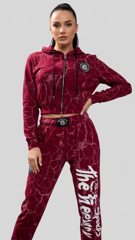Women's suit Marbled Bordeaux