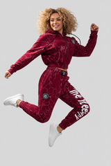 Women's suit Marbled Bordeaux