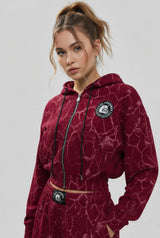 Traje de señora jaspeado Burdeos Art.7870