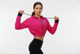 Damenjacke mit Kapuze Fuchsia