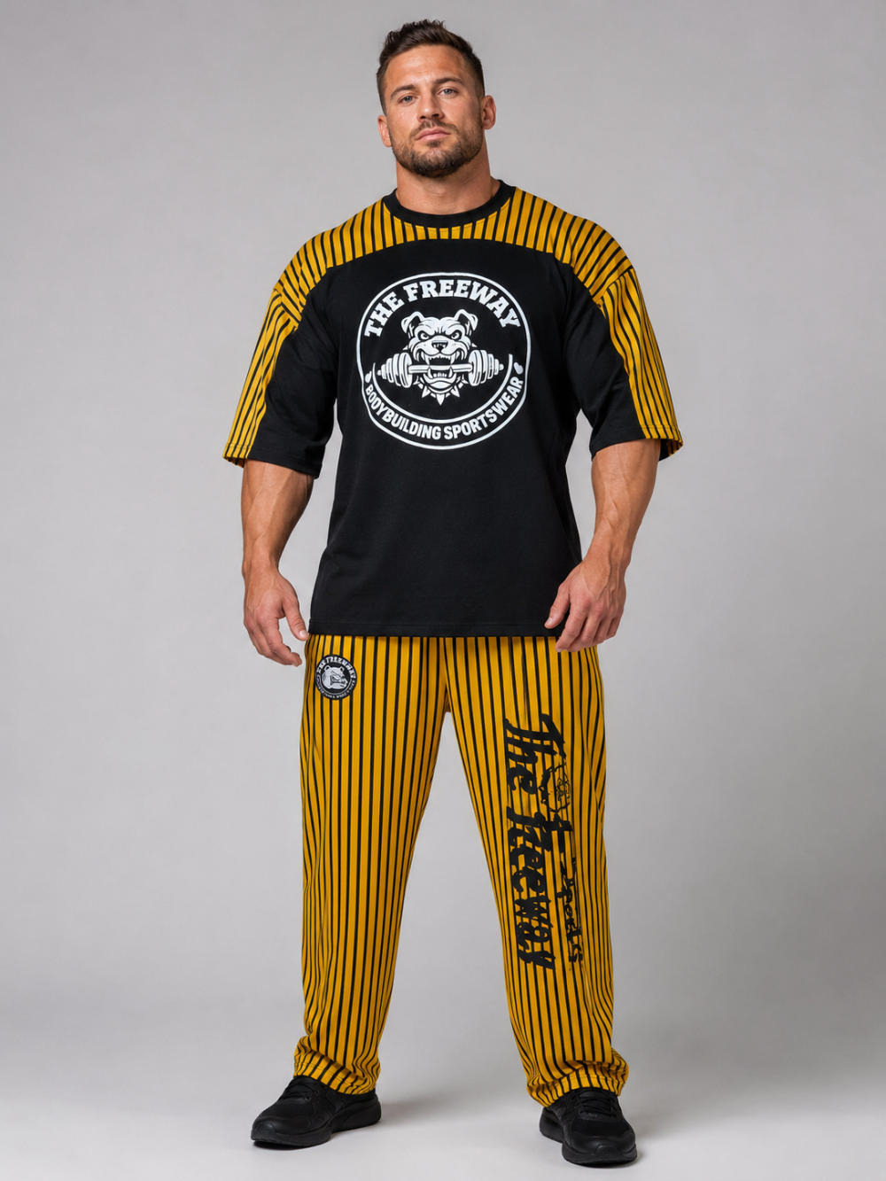 Training Rag Top Rot/Schwarz gestreift Honeycomb – Art.2275