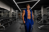 Unisex Bodybuilding Training Trousers - Blue 