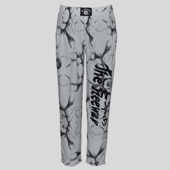 Pantalón de entrenamiento Bodybuilding Unisex - Blanco Marmolado - Art.252