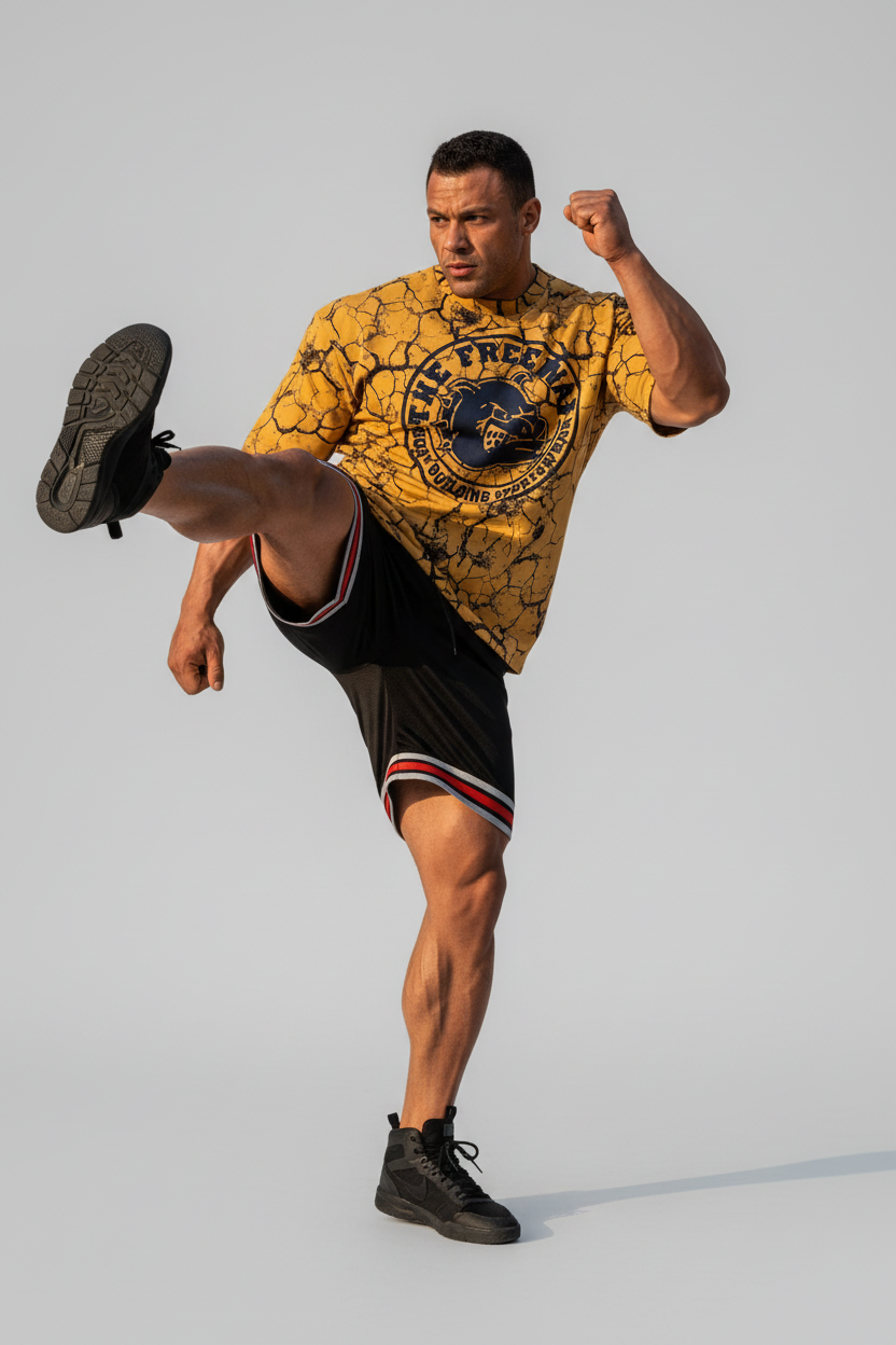 Rag Top Training Abgerundet - Marmorierter Senf