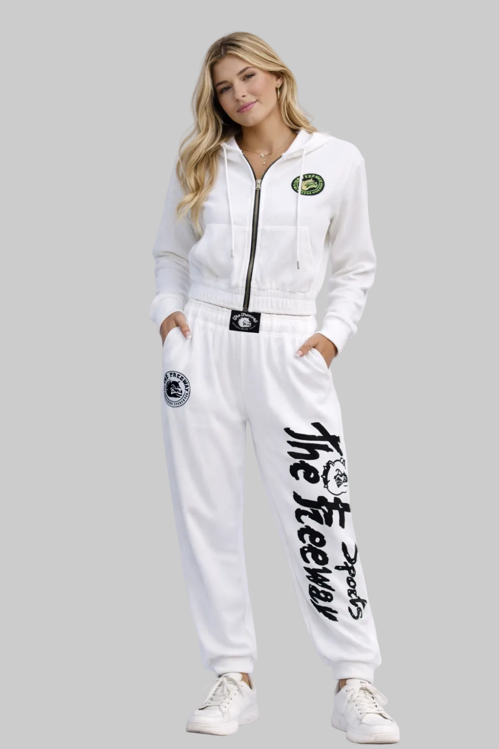 Pantalones de entrenamiento de culturismo unisex - Blanco Art.252