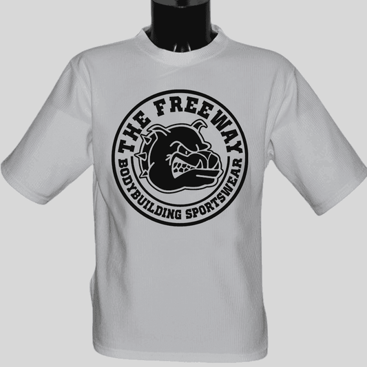Bodybuilding Rag Top Abgerundet - Weiß- Art.2272 - Thefreeway Sportswear®