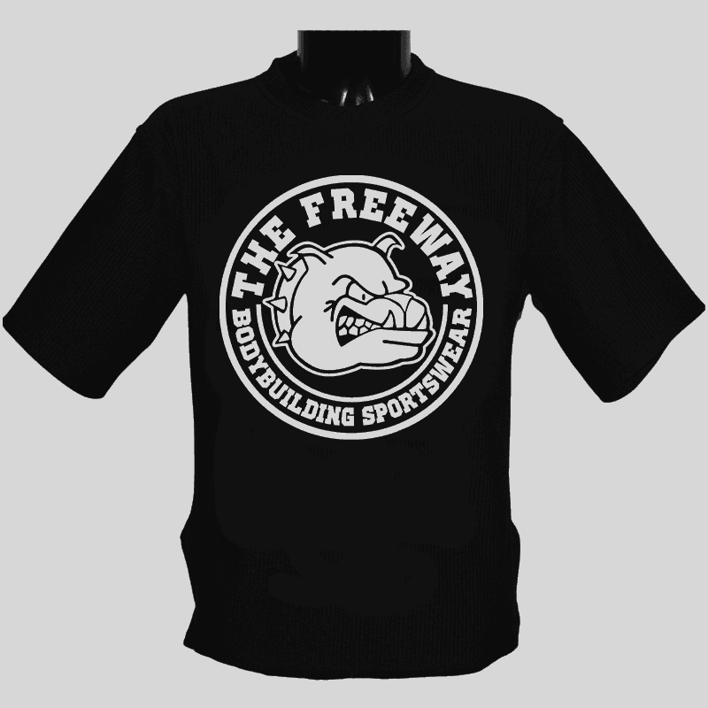 Bodybuilding Rag Top Abgerundet - Schwarz - Art.2272 Schwarz - Thefreeway Sportswear®