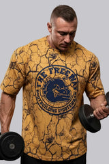 Bodybuilding Rag Top Rounded - Marbled Mustard - Art.2272