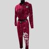 Damenanzug Marmorierter Bordeaux Art.7870 💖🏋️‍♀️ - Thefreeway Sportswear®