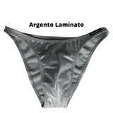Competition Bodybuilding Posing Trunks Silver Laminated Art.DN109 by Thefreeway Sportswear® - competition bodybuilding stagewear