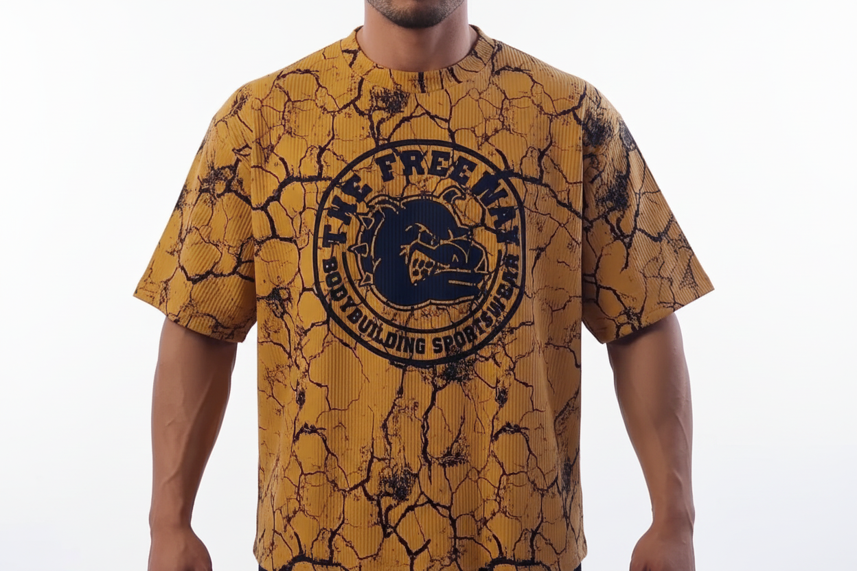 Rag Top - Marmorierter Senf