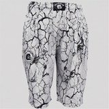 Thefreeway men's Bermuda shorts in marbled white, front product view