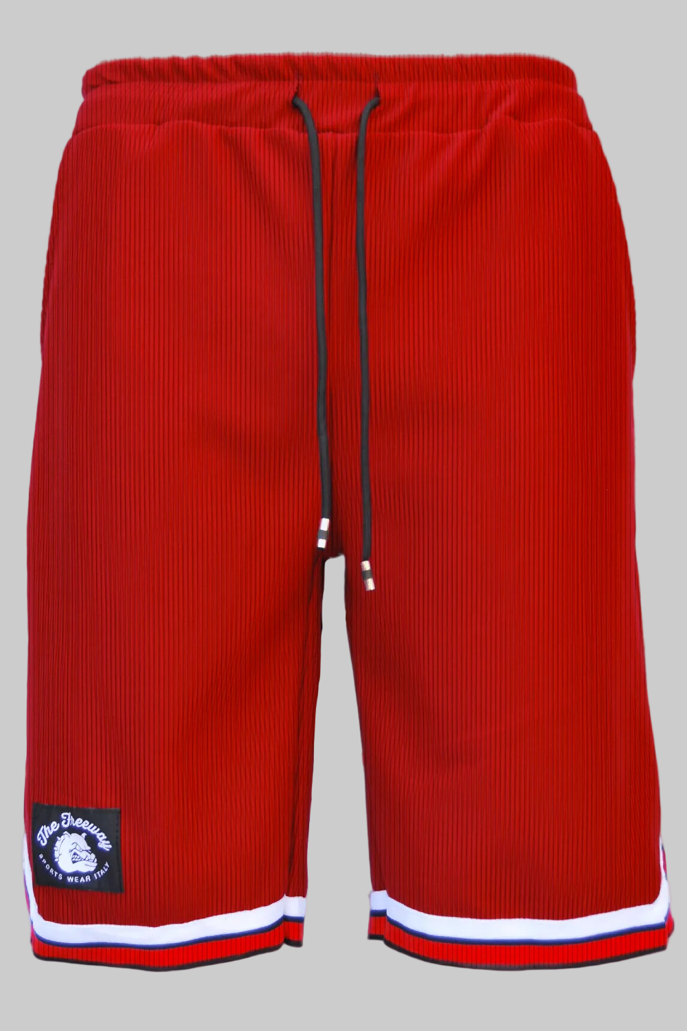 Men's red basketball shorts Thefreeway Sportswear art. 1503, front product view