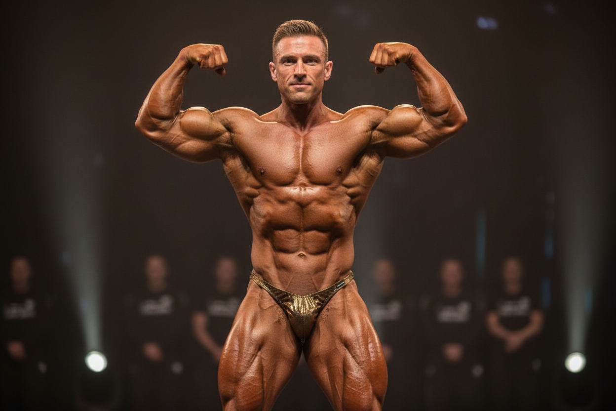 Slip de bodybuilding de compétition multicolore Or/Noir – Art. Dn109