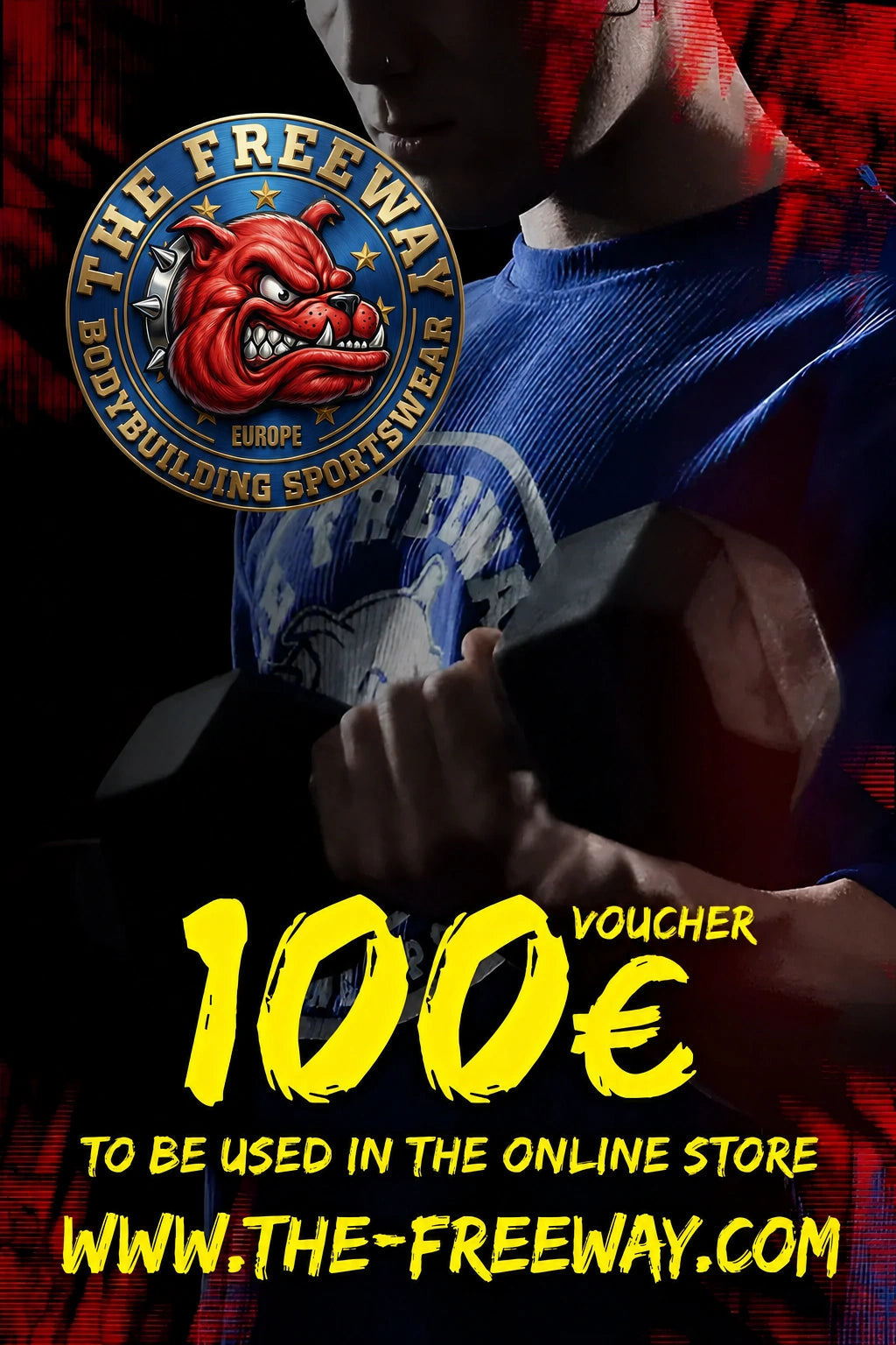 Thefreeway Sportswear 100 euro gift card voucher for the online store