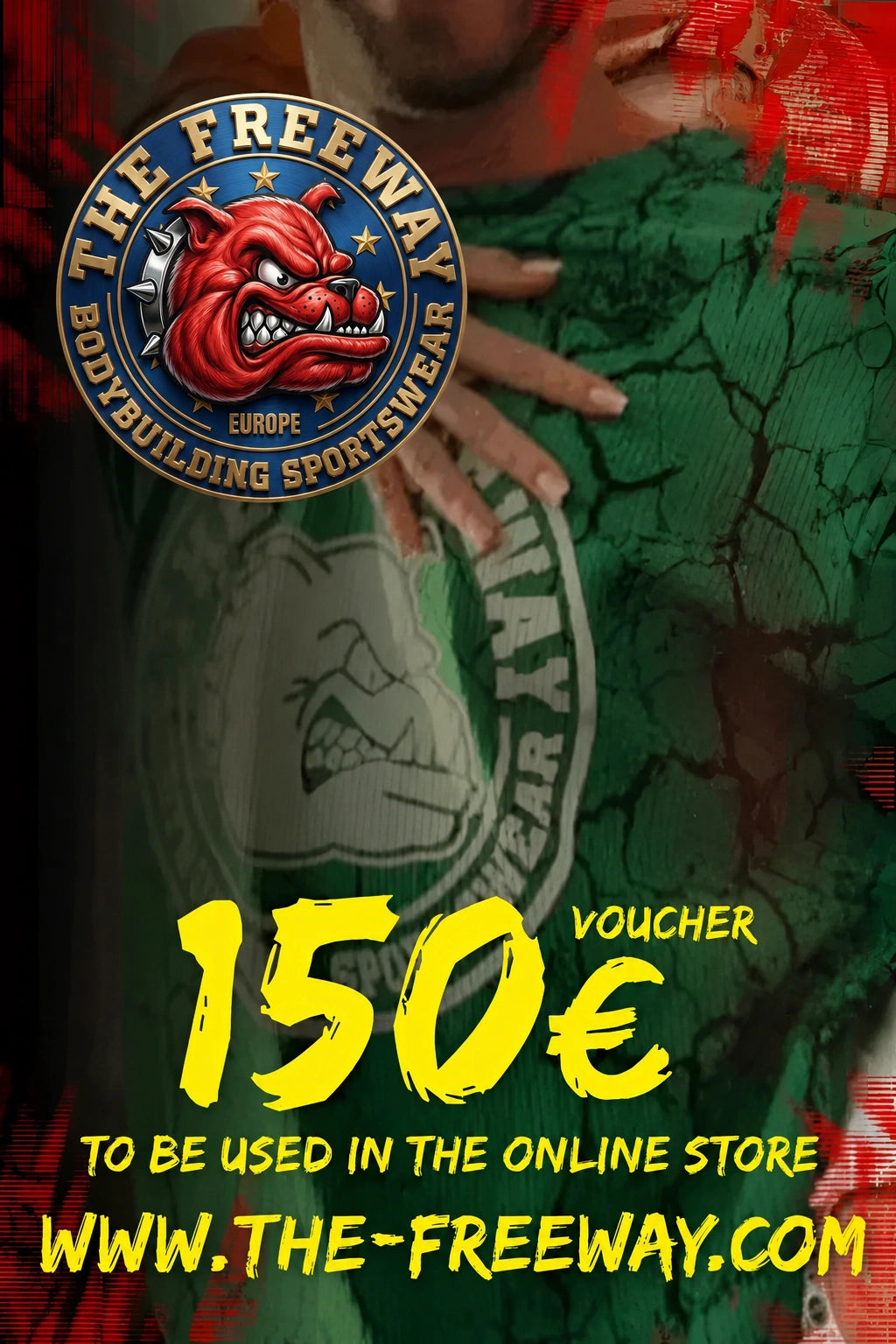 Thefreeway Sportswear 150 euro gift card voucher for the online store