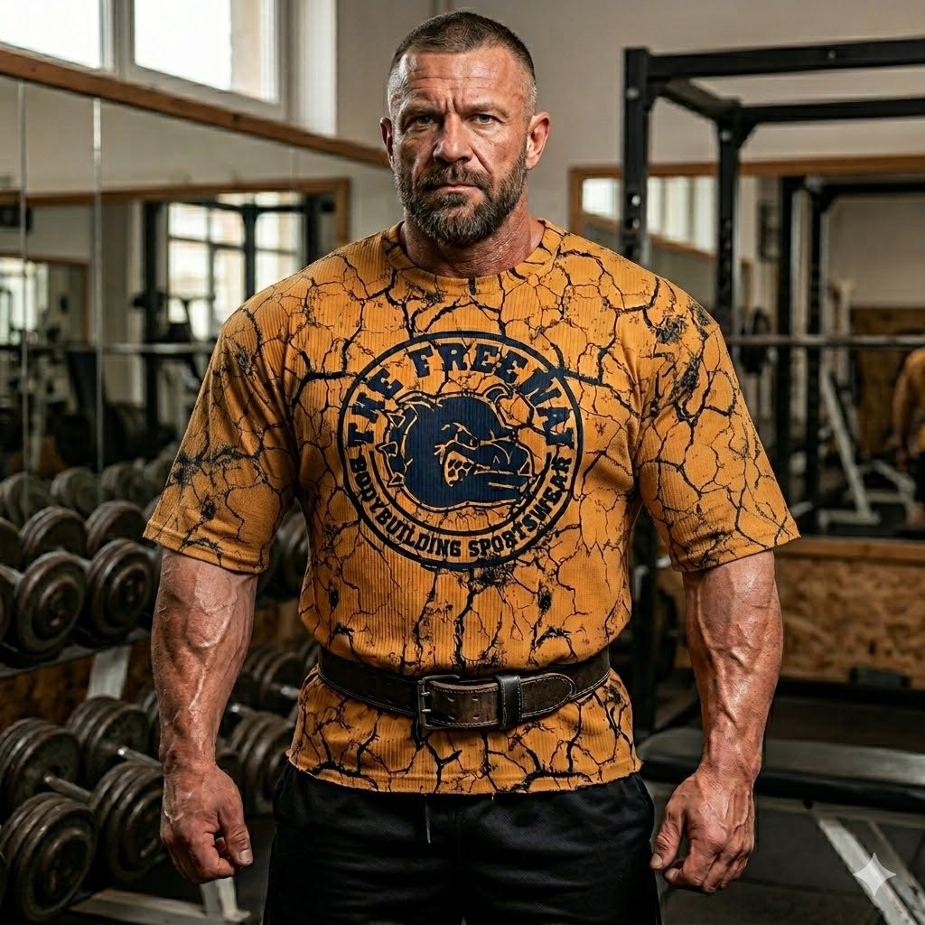 Rag Top - Marmorierter Senf