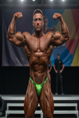 Wettkampf Bodybuilding Posing Trunk Pistaziengrün Art.DN109